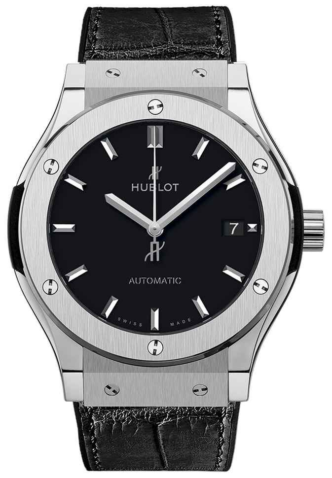 Hublot Miesten kello 511.NX.1171.LR Classic Fusion Musta/Nahka Ø45 mm