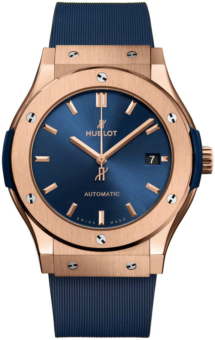 Hublot Miesten kello 511.OX.7180.RX Classic Fusion Sininen/Kumi Ø45