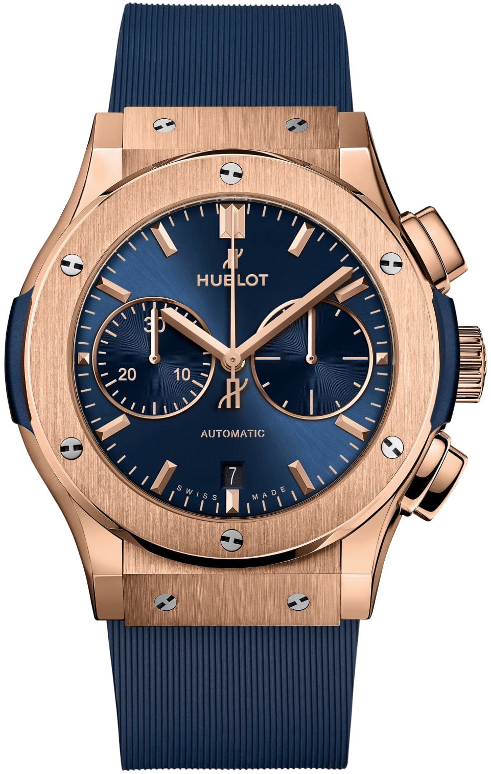 Hublot Miesten kello 521.OX.7180.RX Classic Fusion Sininen/Kumi Ø45