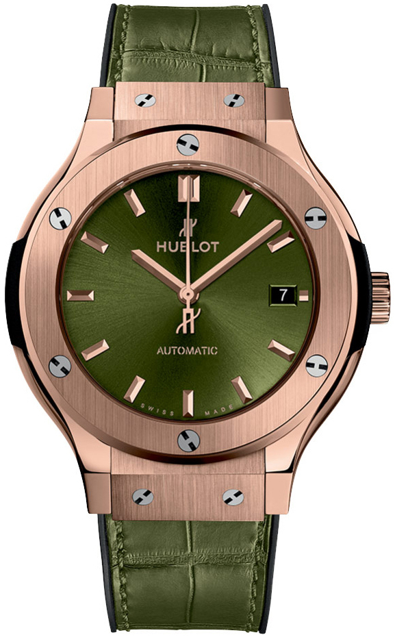 Hublot 565.OX.8980.LR Classic Fusion Vihreä/Nahka Ø38 mm