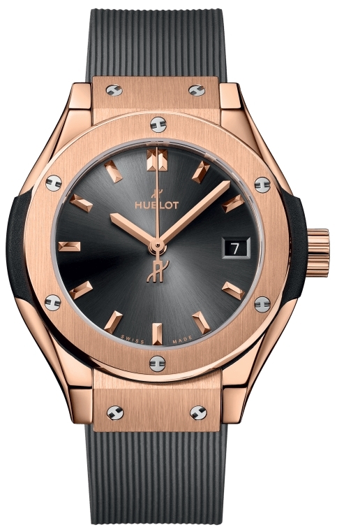 Hublot Naisten kello 591.OX.7080.RX Classic Fusion Harmaa/Kumi Ø29 mm