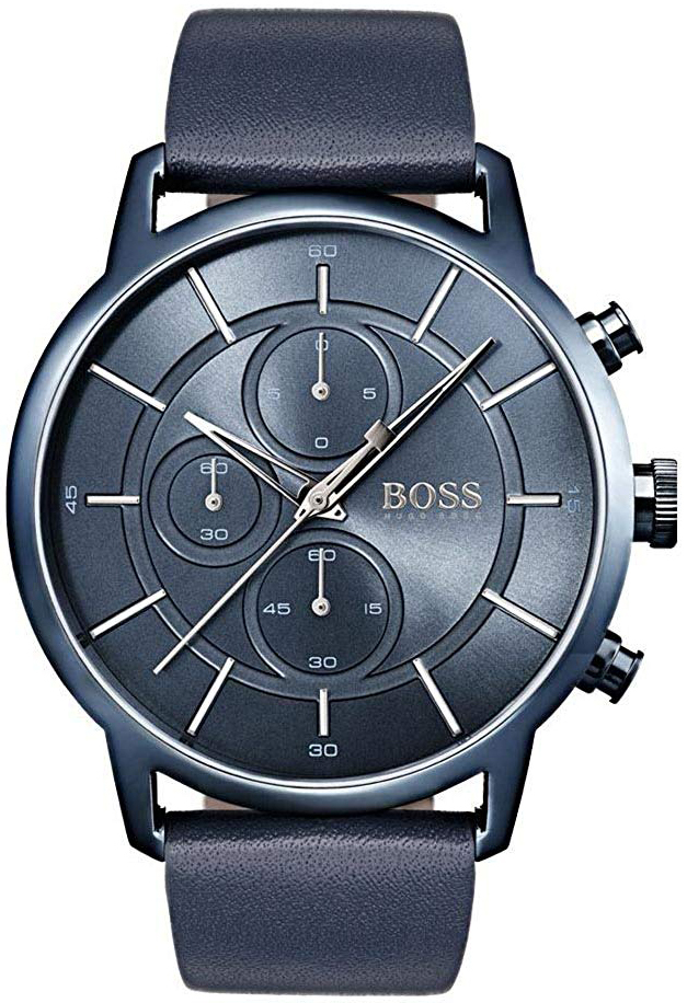 Hugo Boss Architecture Miesten kello 1513575 Sininen/Nahka Ø44 mm