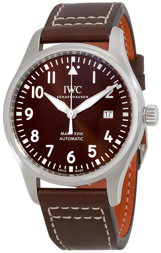 IWC Miesten kello IW327003 Pilots Ruskea/Nahka Ø40 mm