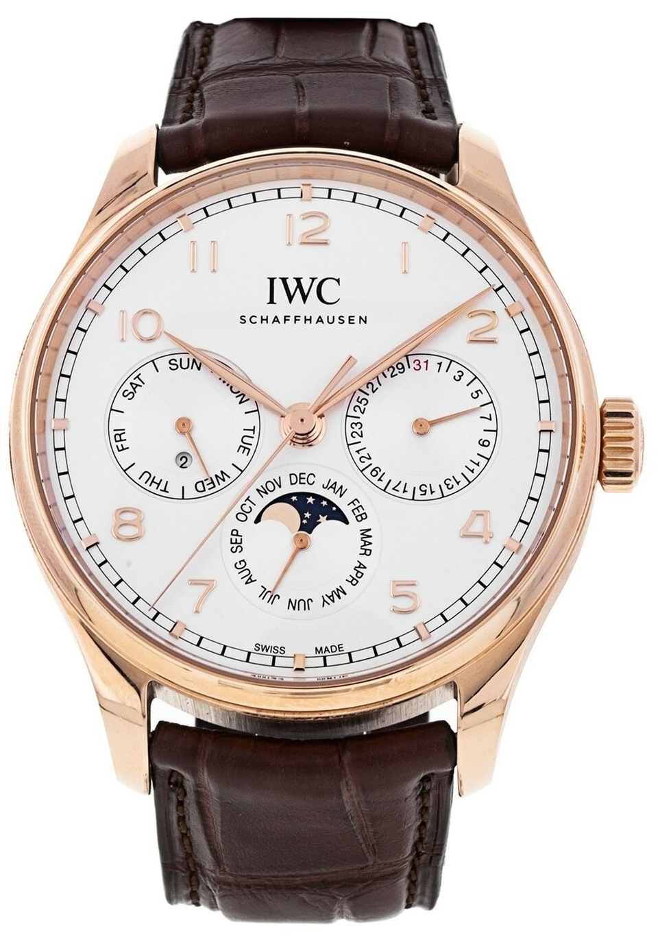 IWC Miesten kello IW344202 Portugieser Hopea/Nahka Ø42.4 mm