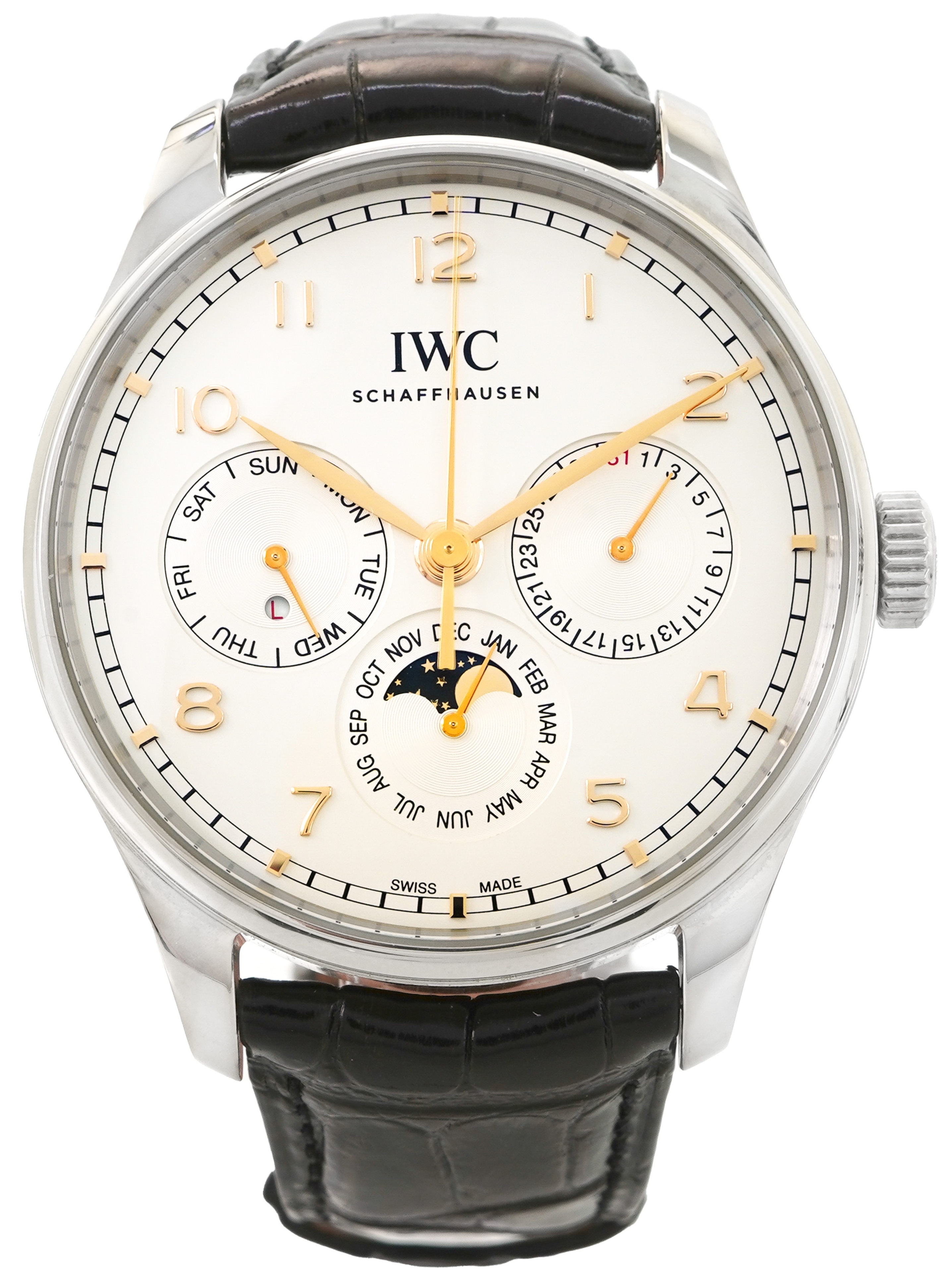 IWC Miesten kello IW344203 Portugieser Hopea/Nahka Ø42.4 mm