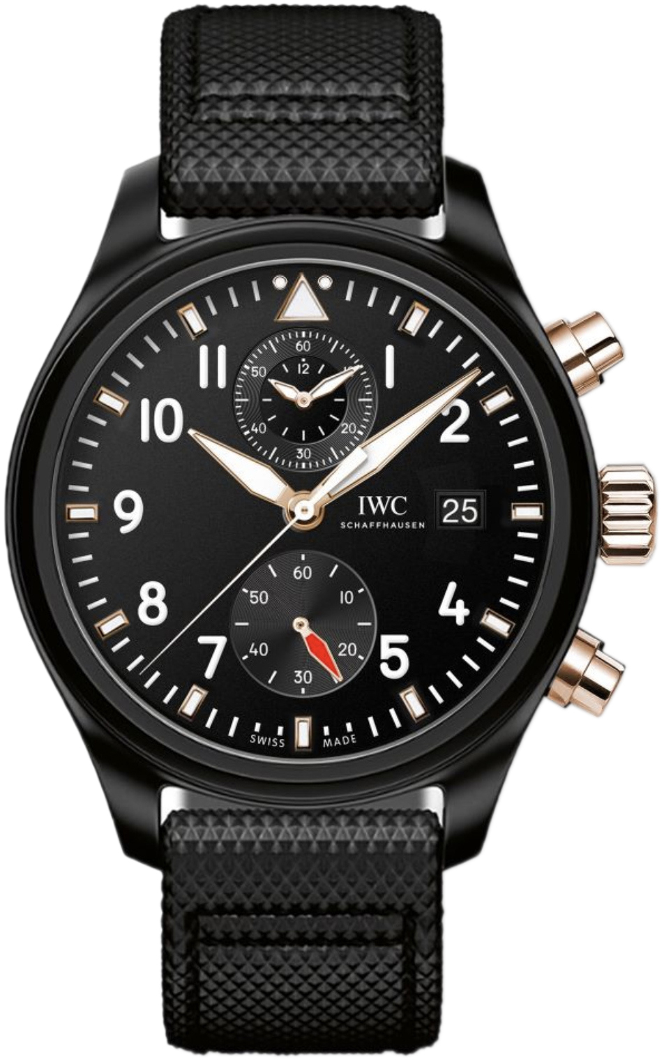 IWC Pilots Miesten kello IW389003 Musta/Tekstiili Ø44 mm