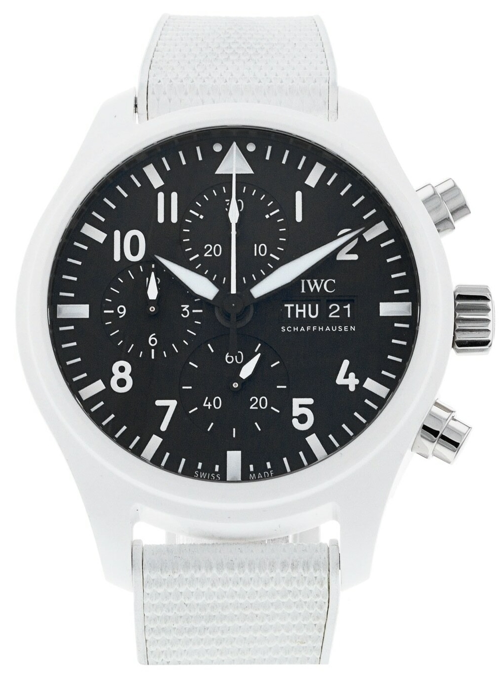 IWC Miesten kello IW389105 Pilots Musta/Kumi Ø44.5 mm