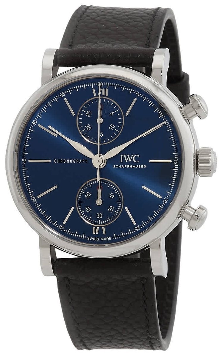 IWC Miesten kello IW391408 Portofino Sininen/Nahka Ø39 mm