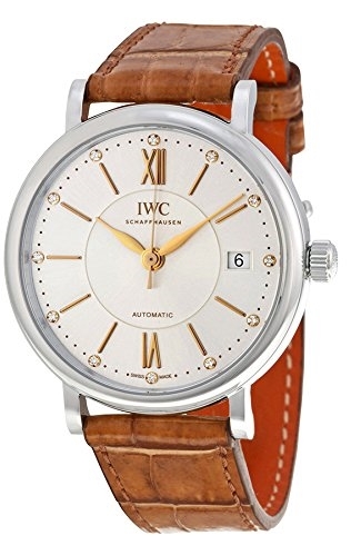 IWC IW458101 Portofino Hopea/Nahka Ø37 mm