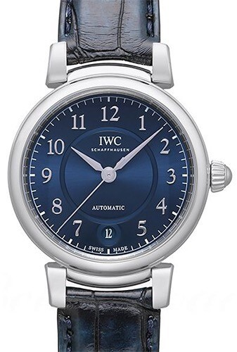 IWC Naisten kello IW458312 Da Vinci Sininen/Nahka Ø36 mm