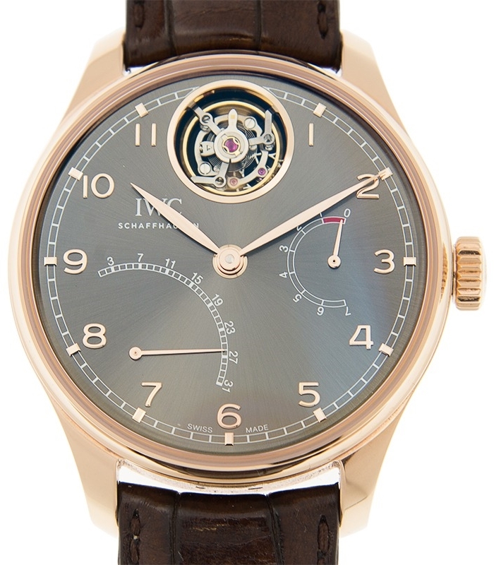 IWC Miesten kello IW504602 Portuguese Harmaa/Nahka Ø44.2 mm