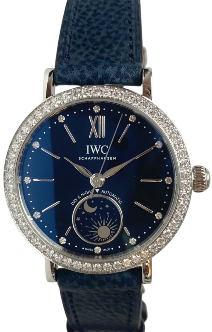 IWC Naisten kello IW659801 Portofino Sininen/Nahka Ø34 mm