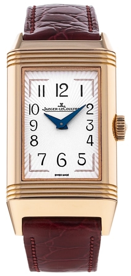 Jaeger LeCoultre Naisten kello 3352420 Reverso Hopea/Nahka