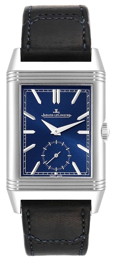 Jaeger LeCoultre Miesten kello 3988482 Reverso Sininen/Nahka