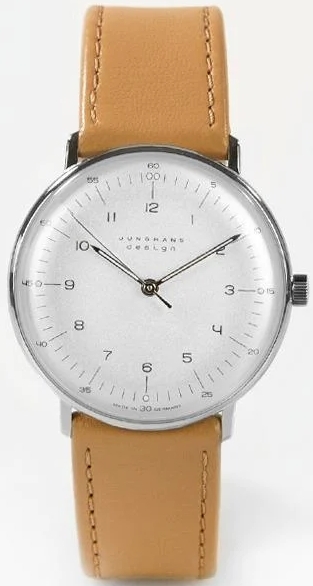 Junghans Naisten kello 27/3701.02 Max Bill Hopea/Nahka Ø34 mm