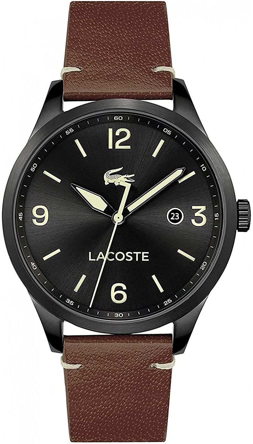 Lacoste Miesten kello 2011106 Musta/Nahka Ø43 mm