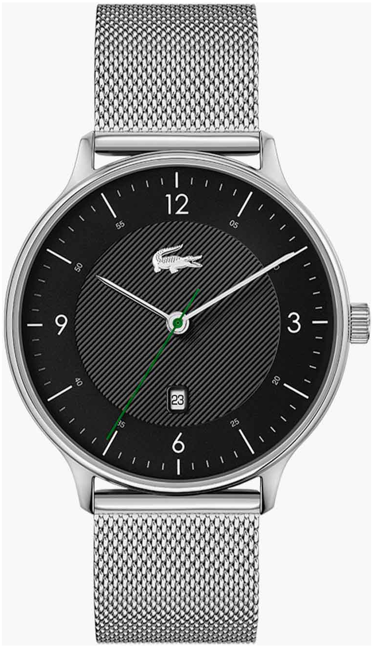 Lacoste Club Miesten kello 2011118 Musta/Teräs Ø42 mm