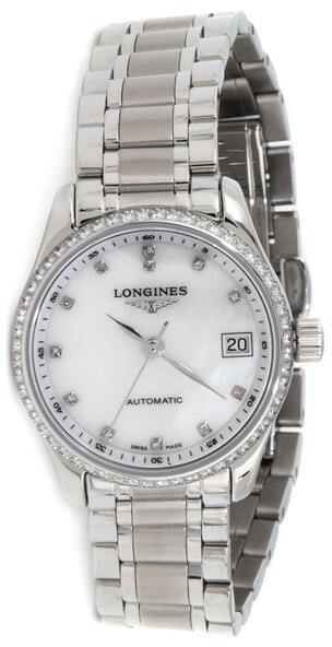 Longines Naisten kello L2.128.0.87.6 Master Valkoinen/Teräs Ø25.5 mm