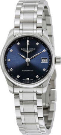 Longines Naisten kello L2.128.4.97.6 Master Sininen/Teräs Ø25.5 mm