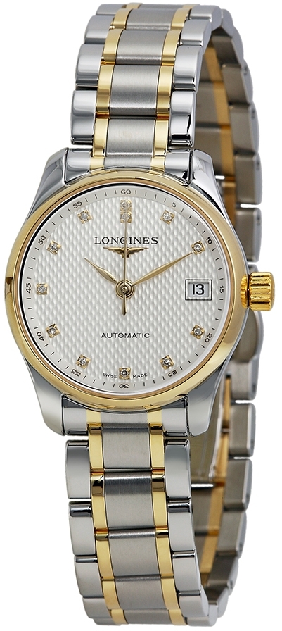 Longines Naisten kello L2.128.5.77.7 Master Hopea/Kullansävytetty