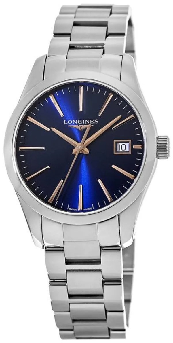 Longines Naisten kello L2.286.4.92.6 Conquest Classic Sininen/Teräs