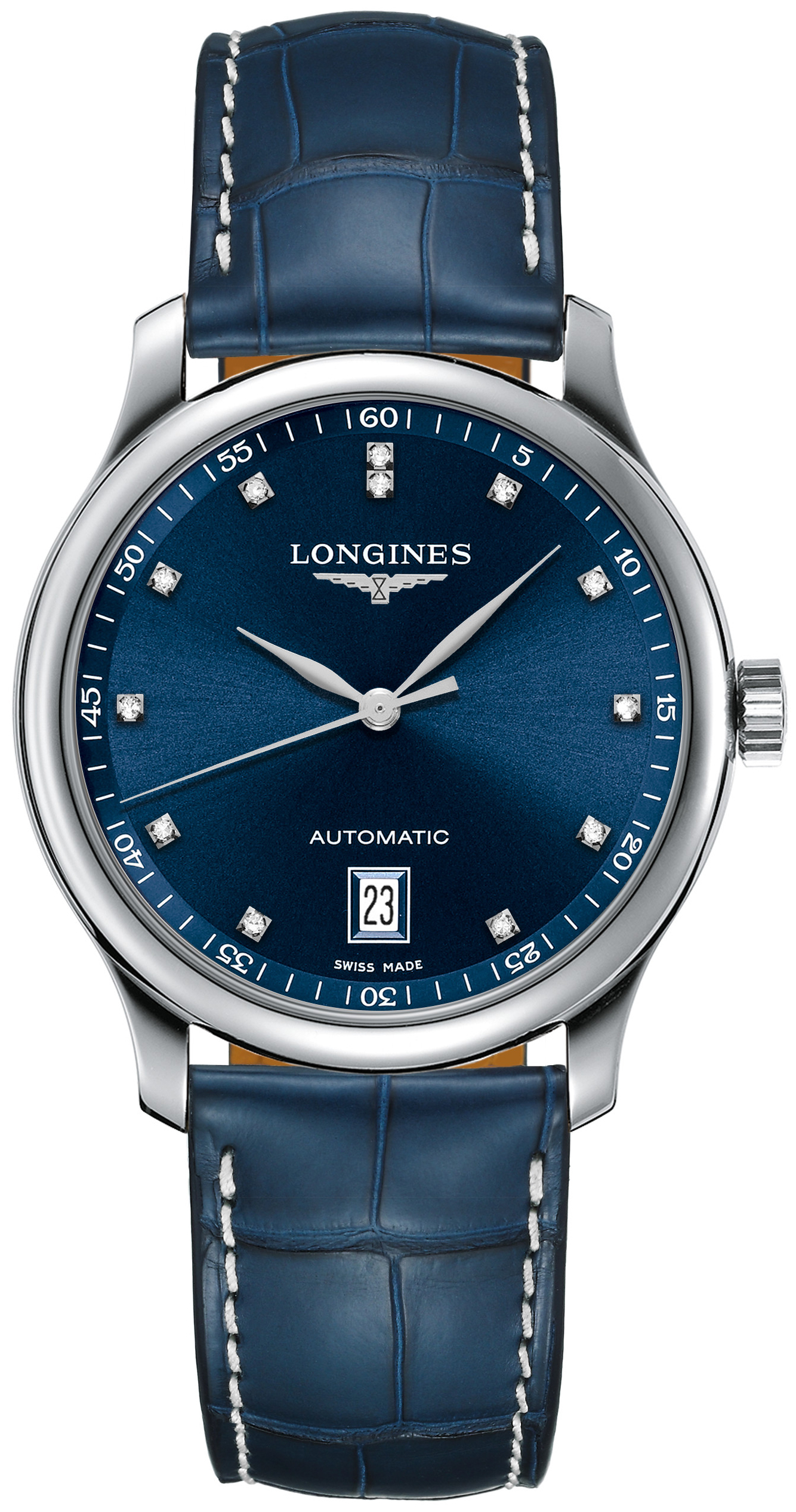 Longines Miesten kello L2.628.4.97.0 Master Sininen/Nahka Ø38.5 mm