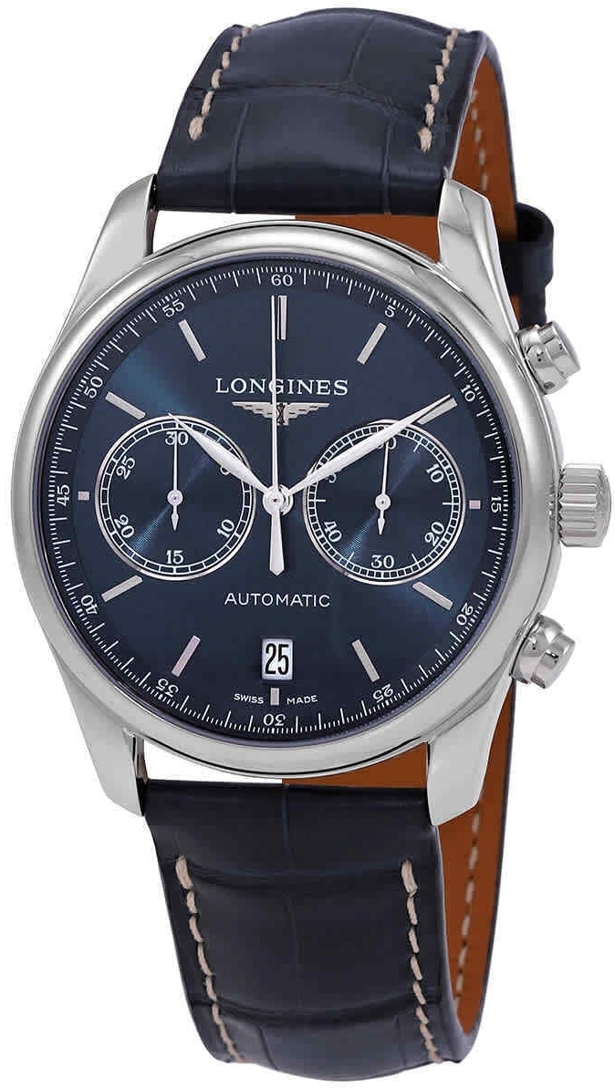 Longines Miesten kello L2.629.4.92.0 Master Sininen/Nahka Ø40 mm