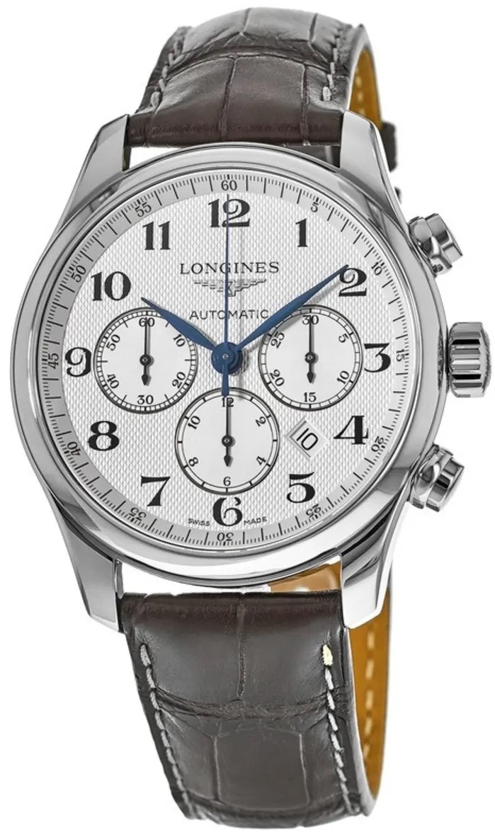 Longines Miesten kello L2.859.4.78.3 Master Hopea/Nahka Ø44 mm