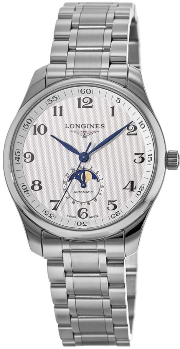 Longines Miesten kello L2.919.4.78.6 Master Hopea/Teräs Ø42 mm