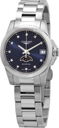 Longines Conquest Ladies Naisten kello L3.380.4.97.6 Sininen/Teräs