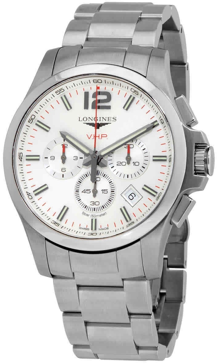 Longines Miesten kello L3.727.4.76.6 Conquest V.H.P. Hopea/Teräs