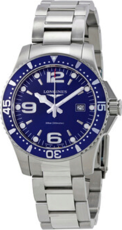 Longines Miesten kello L3.730.4.96.6 Hydroconquest Sininen/Teräs