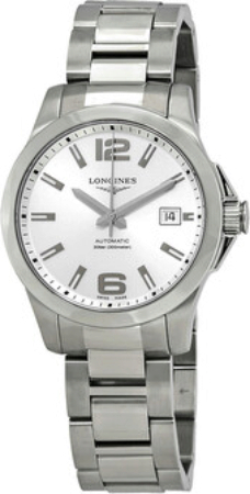 Longines Miesten kello L3.776.4.76.6 Conquest Hopea/Teräs Ø39 mm