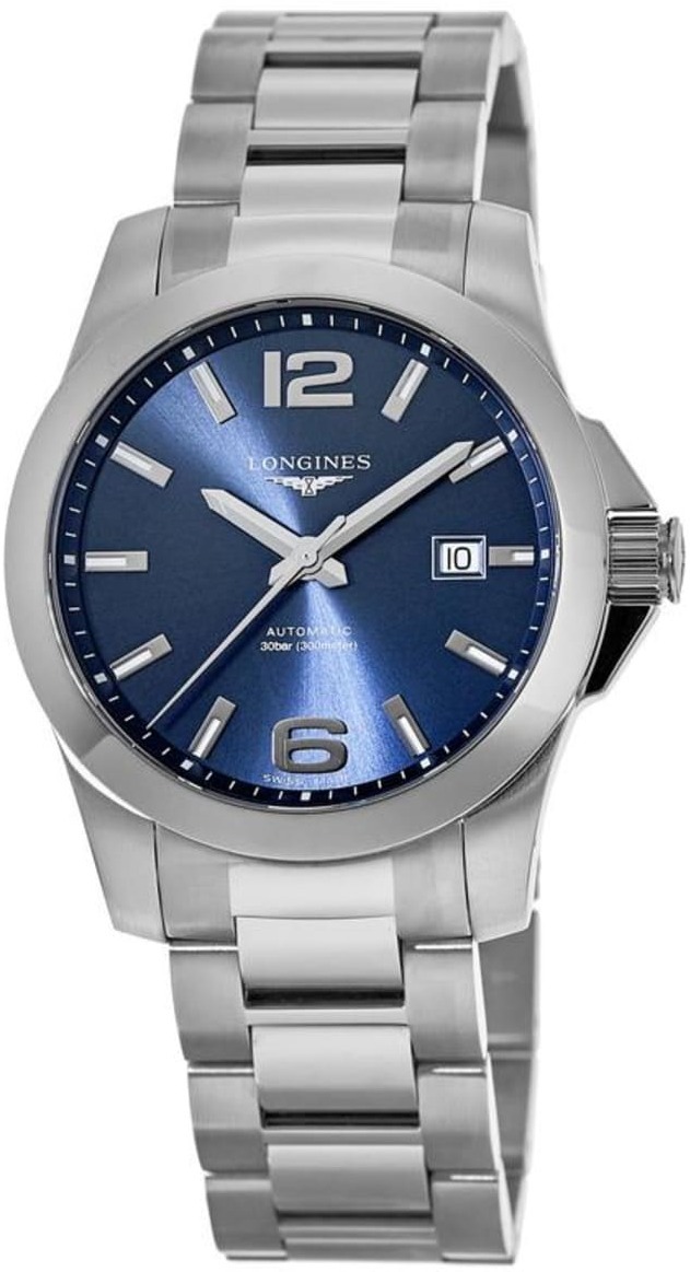 Longines Miesten kello L3.777.4.99.6 Conquest Sininen/Teräs Ø41 mm