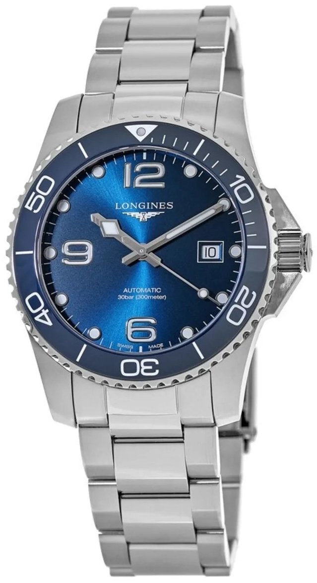 Longines Miesten kello L3.781.4.96.6 Hydroconquest Sininen/Teräs