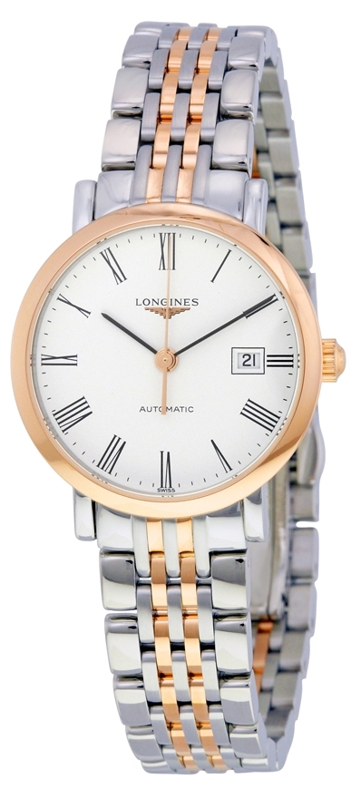 Longines Naisten kello L4.310.5.11.7 Elegant Valkoinen/18K punakultaa