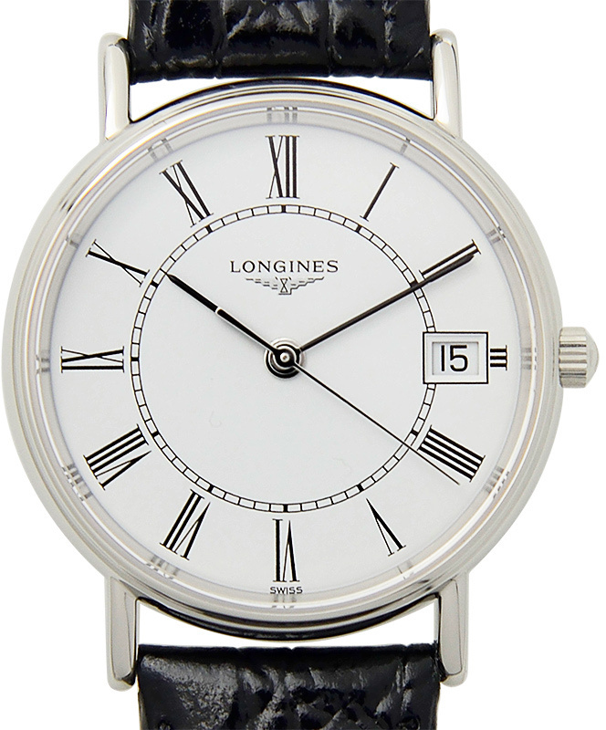 Longines Naisten kello L4.320.4.11.2 Grande Classique Valkoinen/Nahka