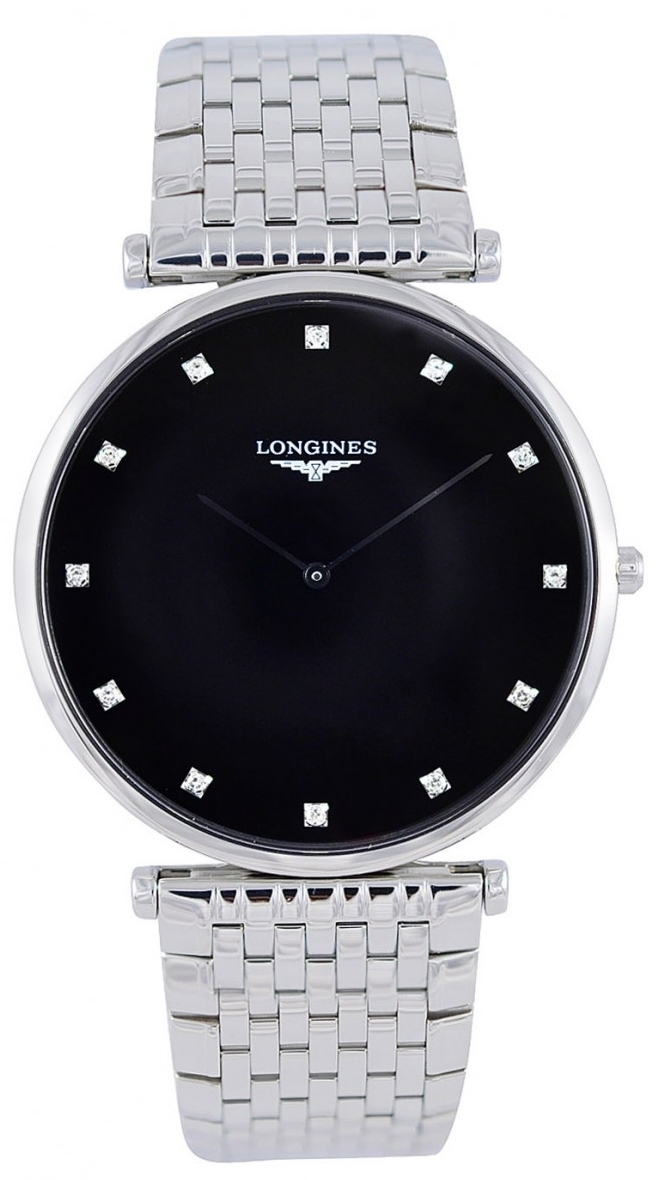Longines Miesten kello L4.766.4.58.6 Grande Classique Musta/Teräs