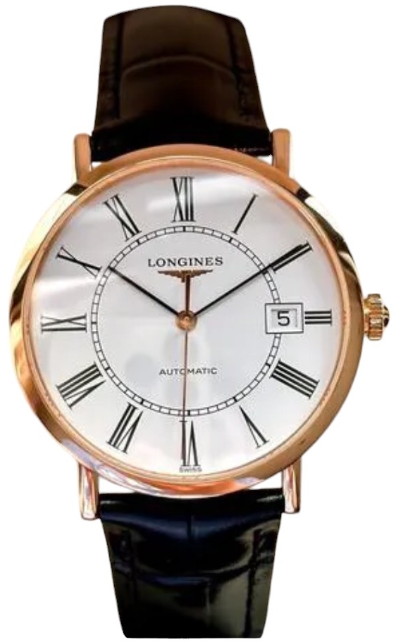 Longines Miesten kello L4.787.8.11.4 Elegant Valkoinen/Nahka Ø37 mm