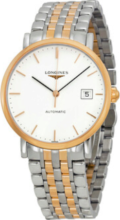 Longines Miesten kello L4.810.5.12.7 Elegant Valkoinen/18K punakultaa