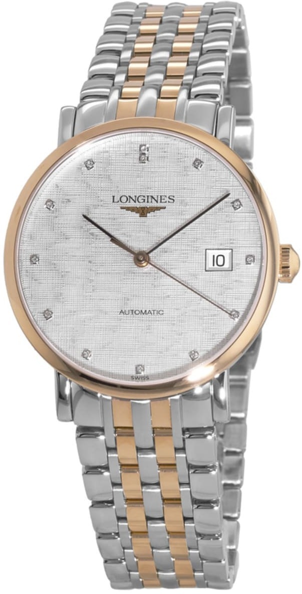 Longines Miesten kello L4.810.5.77.7 Elegant Hopea/18K punakultaa