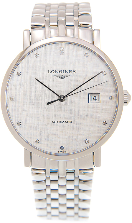 Longines Miesten kello L4.910.4.77.6 Elegant Harmaa/Teräs Ø39 mm