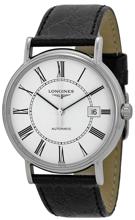 Longines Miesten kello L4.921.4.11.2 Grande Classique Valkoinen/Nahka