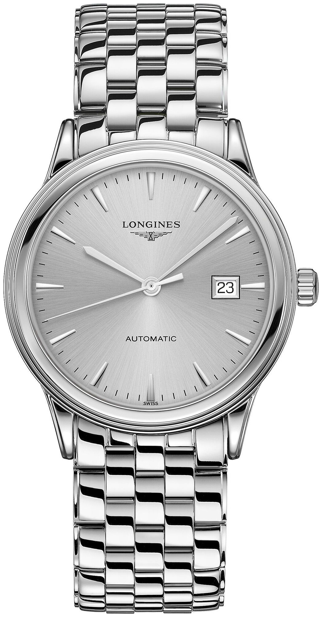 Longines Miesten kello L4.984.4.72.6 Flagship Hopea/Teräs Ø40 mm