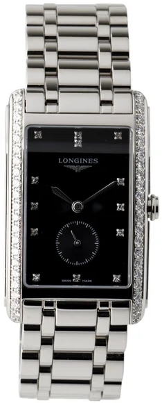 Longines Naisten kello L5.512.0.57.6 DolceVita Musta/Teräs