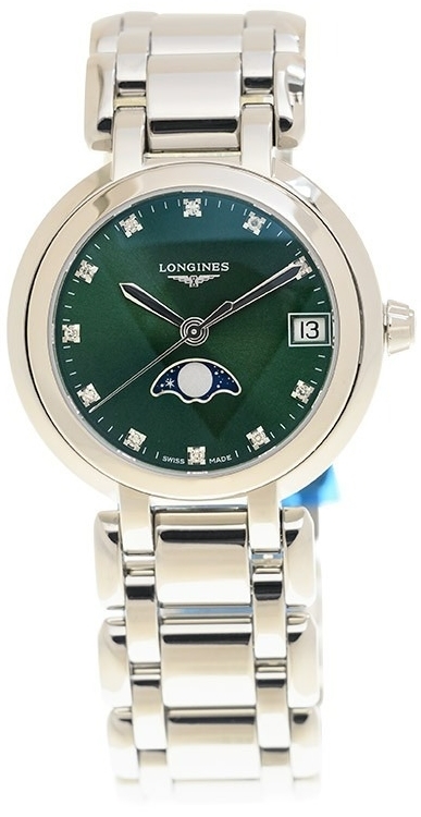 Longines Naisten kello L8.115.4.67.6 PrimaLuna Hopea/Teräs Ø30.5 mm