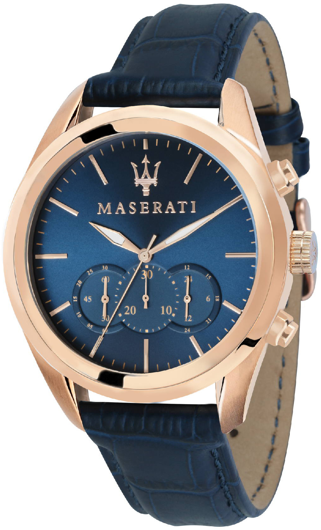 Maserati Traguardo Miesten kello R8871612015 Sininen/Nahka Ø45 mm