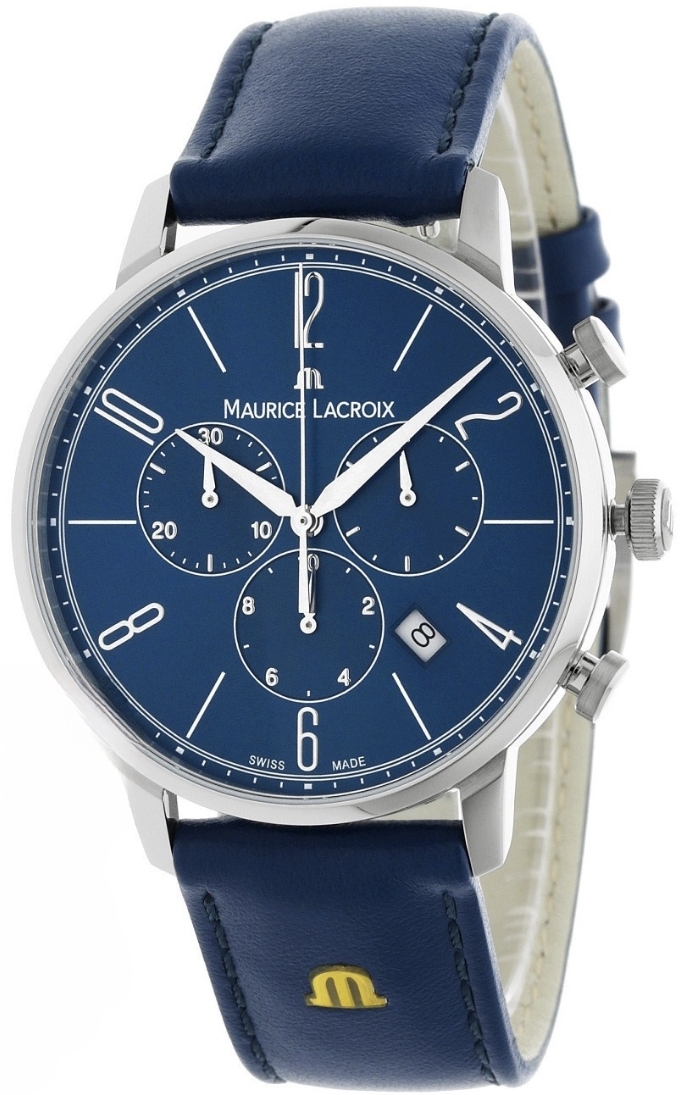 Maurice Lacroix EL1098-SS001-420-4 Eliros Sininen/Nahka Ø40 mm