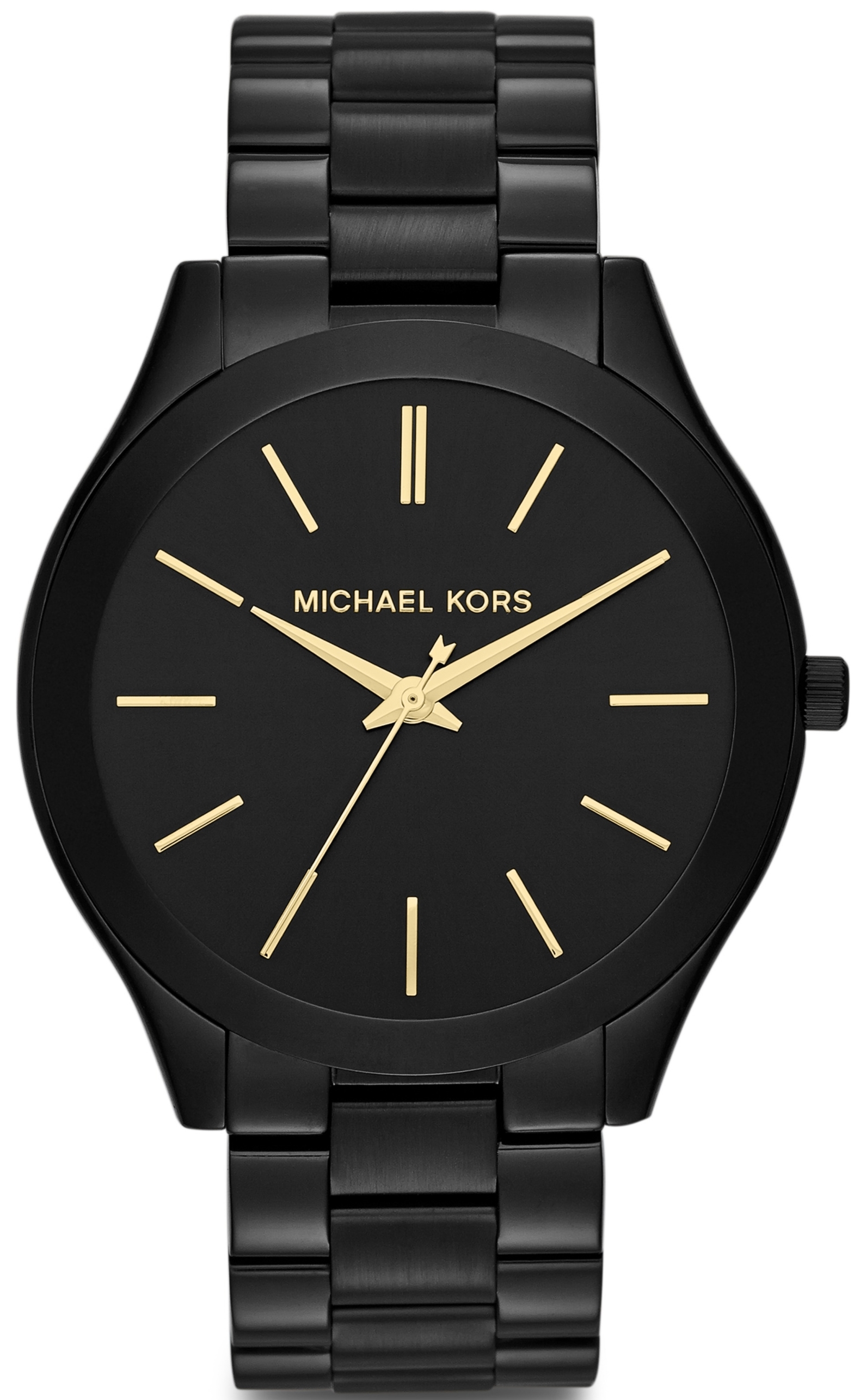 Michael Kors Naisten kello MK3221 Slim Runway Musta/Teräs Ø42 mm