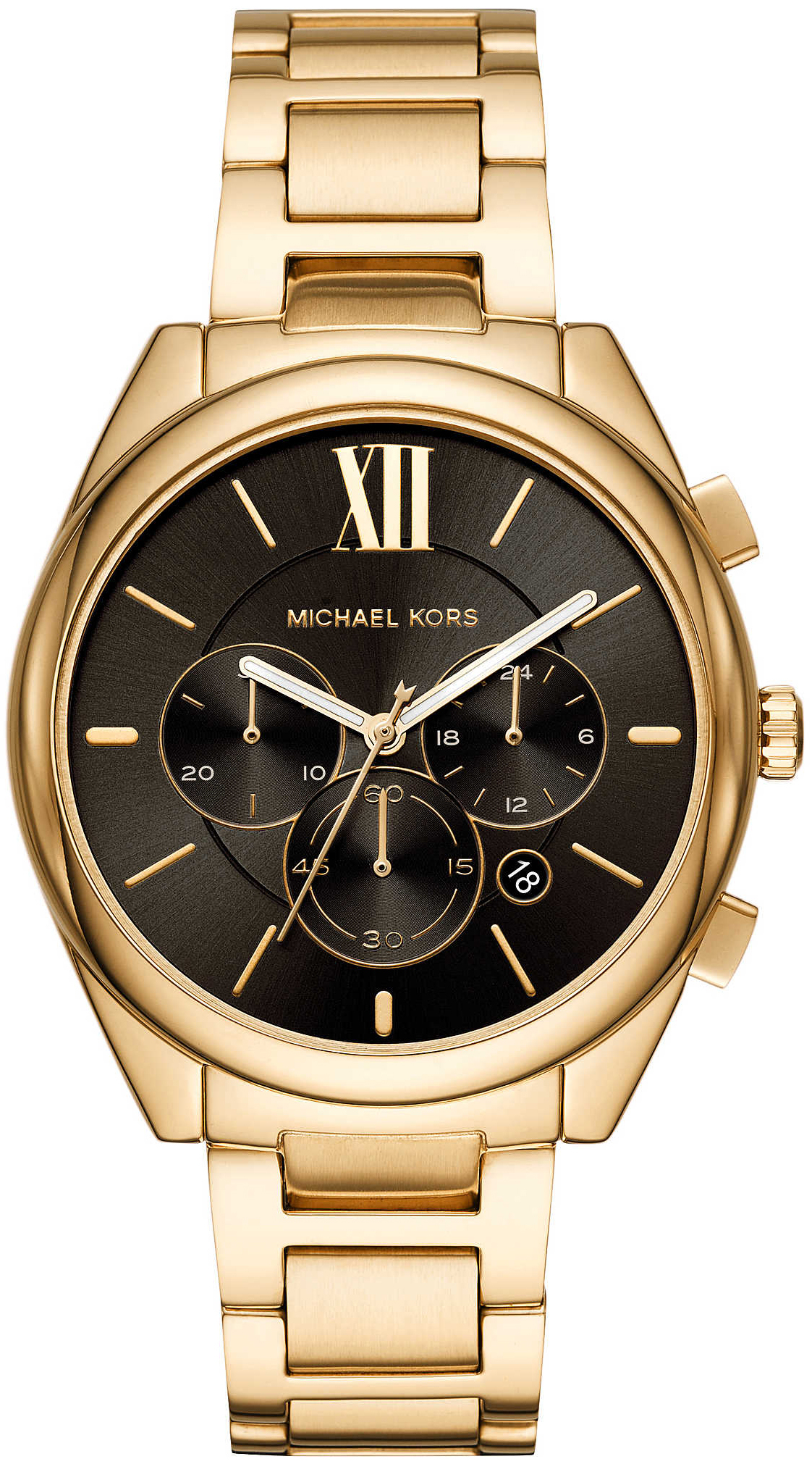 Michael Kors Janelle Naisten kello MK7107 Musta/Kullansävytetty